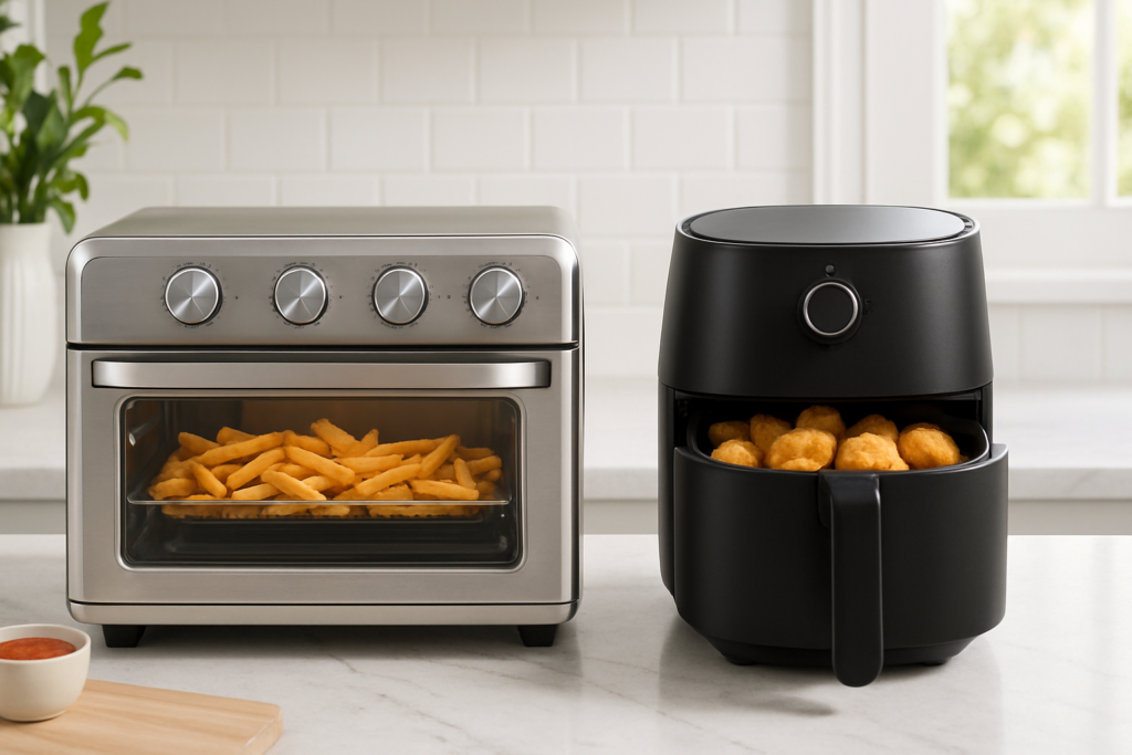 오븐형 에어프라이어와 서랍형에어프라이어 비교 사진