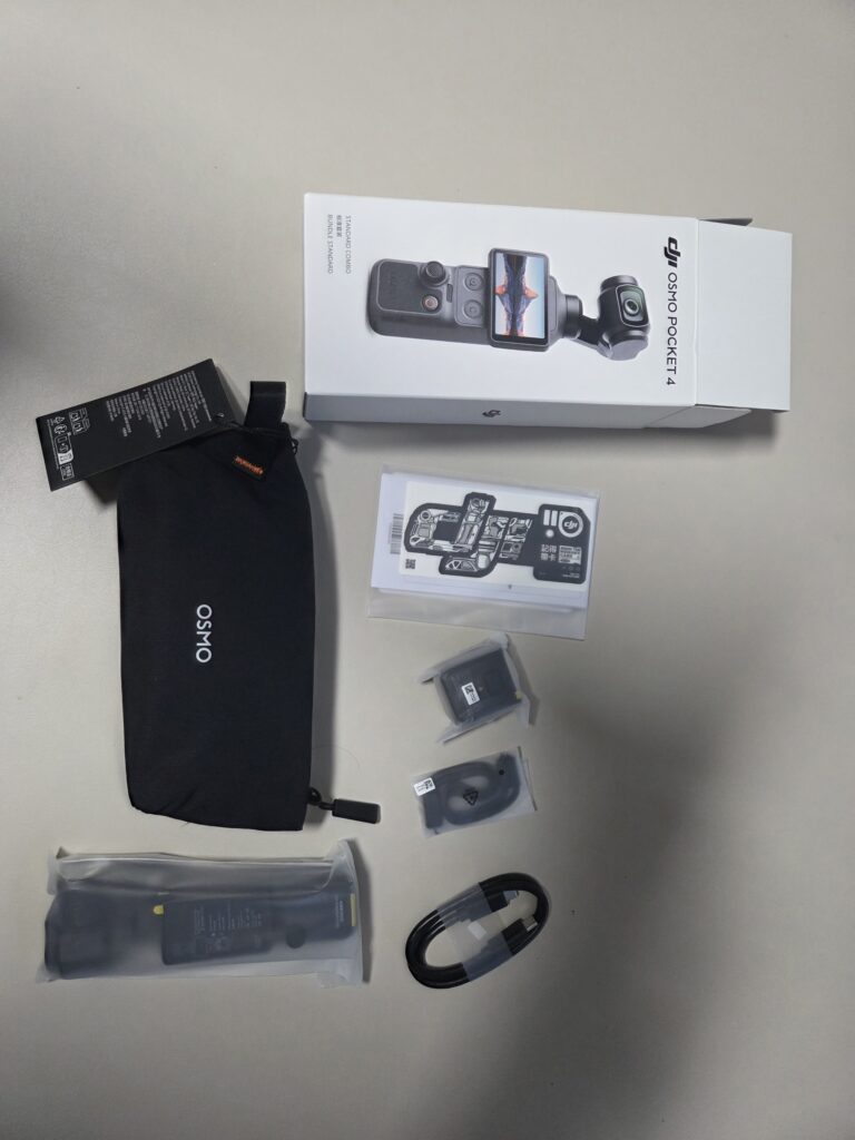 오즈모4 스탠다드 구성품