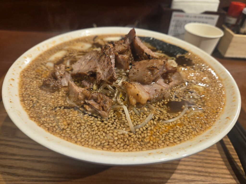 깨해장소유라멘 